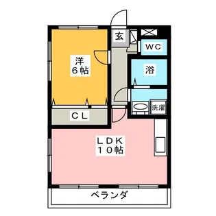 サンライズハイツ【3階】の間取り