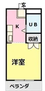 OMレジデンス西岐阜【1階】の間取り