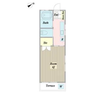 コーポセントピア【1階】の間取り