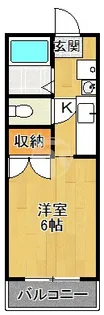 宮丸マンションきらは B【2階】の間取り