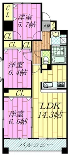 コトヒルズ【6階】の間取り