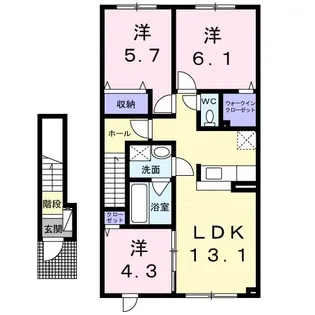 アステール杉並【2階】の間取り