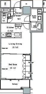 THE TOKYO TOWERS MIDTOWER【16階】の間取り