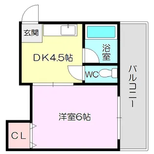 リアライズ上新庄豊新【1階】の間取り