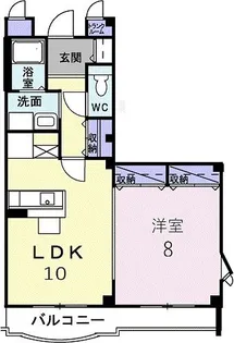 ル・ソレイユ桂川【3階】の間取り