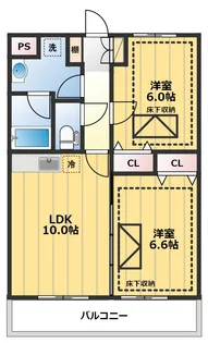 ルネスロワイヤルヒルズ【2階】の間取り