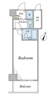 ライオンズマンション新宿5丁目【5階】の間取り