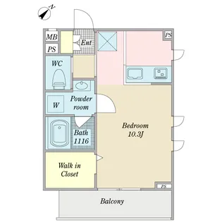 エクレラージュ亀戸【2階】の間取り