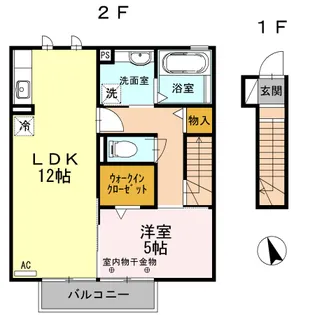 クロスFK【2階】の間取り