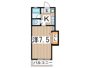 クイ-ンシップヒロ【2階】の間取り