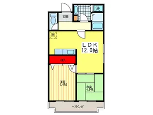 キャッスル水走【2階】の間取り