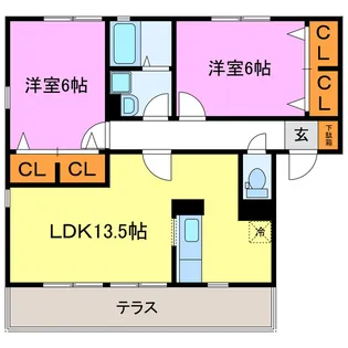 ドリームスクエア【1階】の間取り