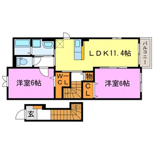 サンリット石部IIの間取り