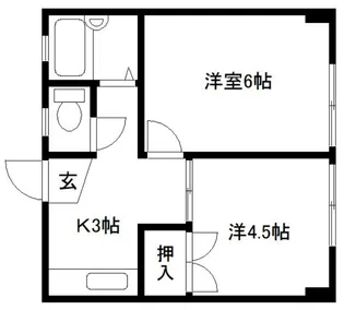岩井マンション【3階】の間取り