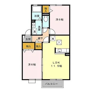 サンモール【1階】の間取り