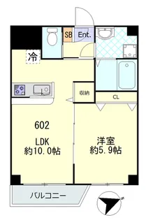 エステ浅草壱番館【6階】の間取り