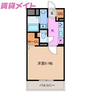 MONSTERA(モンステラ)【2階】の間取り