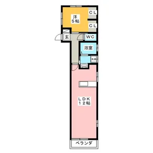 つゆはしハイツ【2階】の間取り