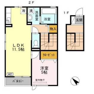 アネックス・グランドール【2階】の間取り