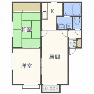 ウィンディア元町【1階】の間取り