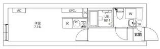 AXIA M-City武蔵小山【2階】の間取り