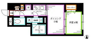 日神デュオステージ新中野【4階】の間取り