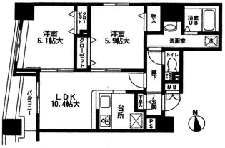 ラヴィデュース【4階】の間取り