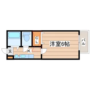 デモーラ小田原【2階】の間取り
