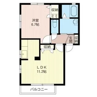 シャトーYOKOTA【2階】の間取り