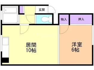 パルメゾンII【1階】の間取り
