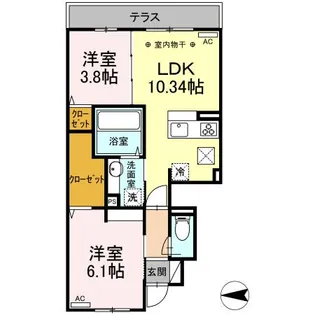 NKガーデン【1階】の間取り