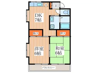 サニ-プレイス【2階】の間取り