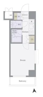 ルーブル旗の台【4階】の間取り