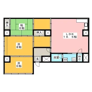 デッチポンドマンション【1階】の間取り