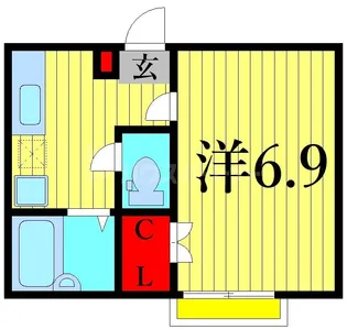 ライズ西篠崎【1階】の間取り
