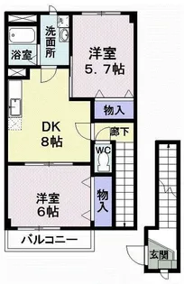 ソレイユ・ルヴァン【2階】の間取り