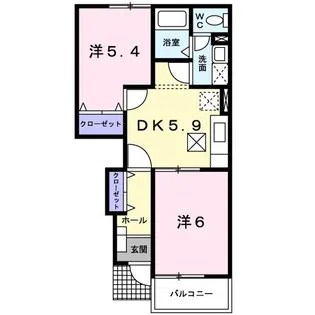 エトワール【1階】の間取り