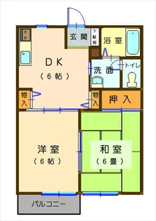 シャルマンB【2階】の間取り