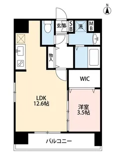 フェリーチェ南熊本【7階】の間取り