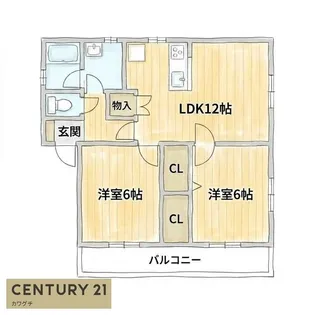 イマジンI【2階】の間取り