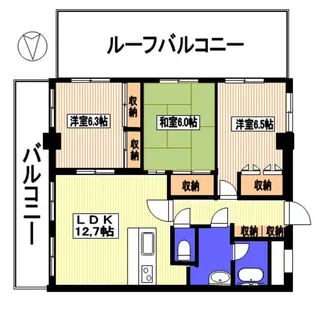 サンリットプレイス【4階】の間取り
