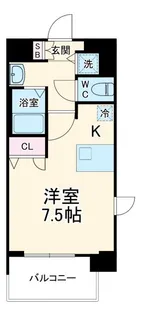 プレサンス名古屋STATIONアライブ【6階】の間取り