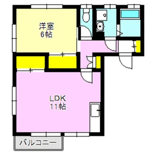メゾン原沢【1階】の間取り