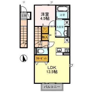 プレステージ【1階】の間取り