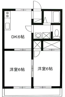 クレールアイキョウB棟【2階】の間取り