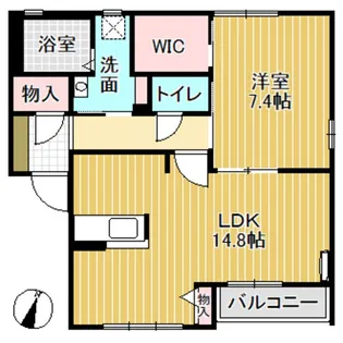 プラシィドパレス A棟【1階】の間取り
