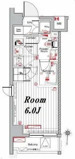 メイクスデザイン武蔵小杉アジールコート【5階】の間取り