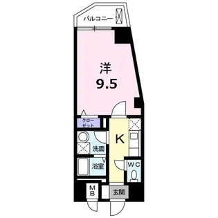 エルシェ 横濱【5階】の間取り