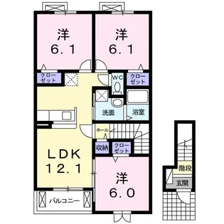 エスプリIII【2階】の間取り