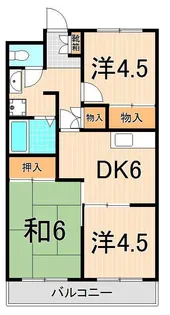 泉コープ西【5階】の間取り